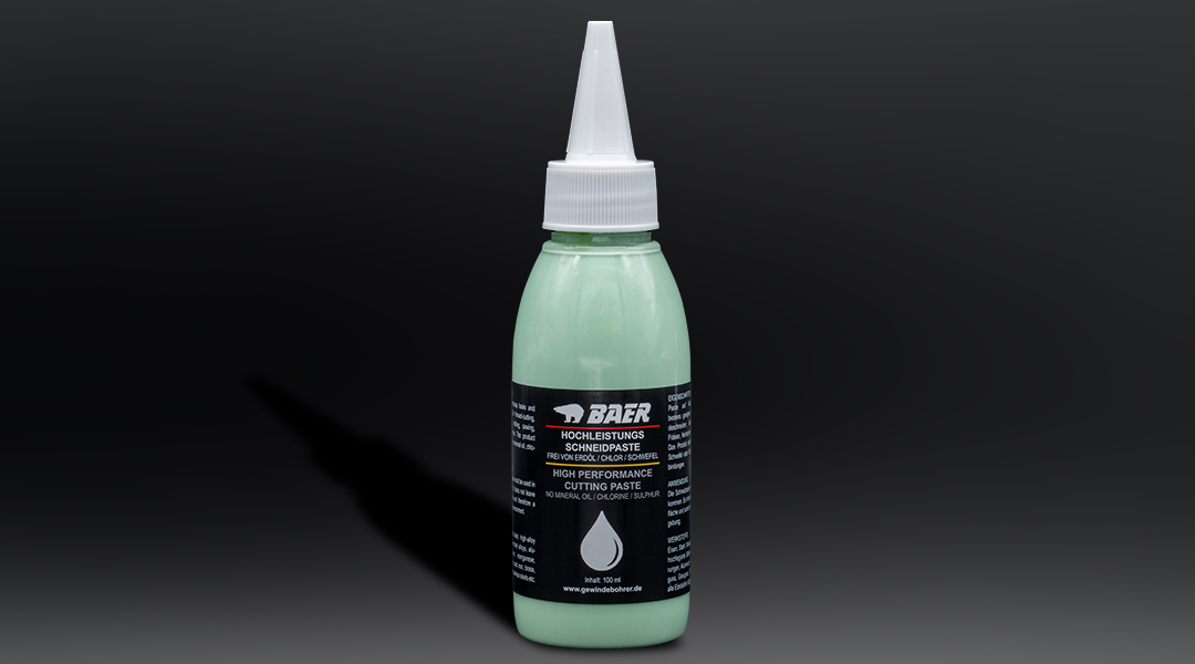 The BAER-High performance cutting paste - The ideal solution for those who want to achieve an extremely good lubricating effect.